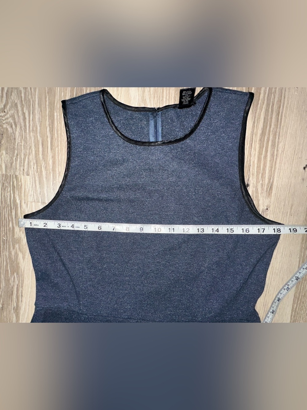Ann Taylor Blue with Black Trim Dress Size 10 - Picture 6 of 8